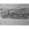 1871 ETATS UNIS PENSYLVANIE PETROLE OIL CITY HUILE TRAIN CHARRETTE TONNEAU