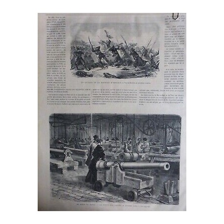 1870 UI BATAILLE ORLEANS SIEGE PARIS FONTE CANONS USINE CAIL