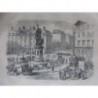 1870 JOURNAUX ANGLAIS CIVIL WAR PARIS BARRICADE PLACE CLICHY