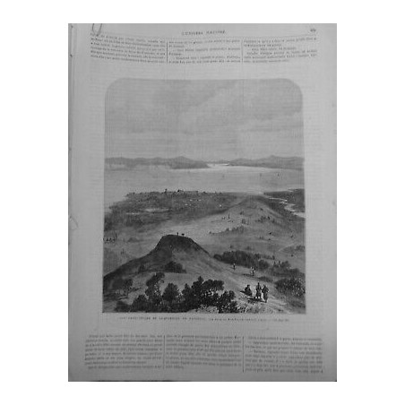 1878 UI LES DARDANELLES TOMBEAU PATROCLE VUE PRISE KUM-KALEH CHATEAU ASIE