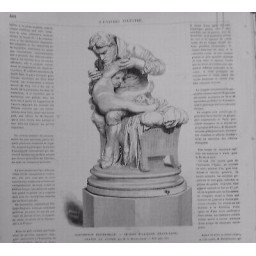 1878 UI EXPOSITION UNIVERSELLE SECTION ITALIENNE STATUE JENNER M.G.MONTEVERDE