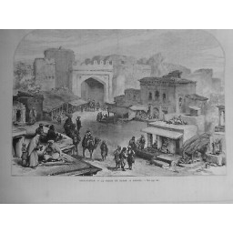 1878 UI AFGHANISTAN PORTE DU BAZAR CABOUL