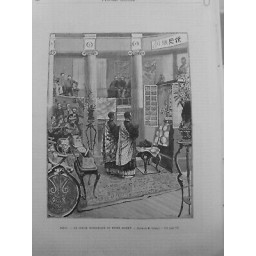 1891 UI BOUDHISME PARIS OFFICE BOUDHIQUE MUSEE GUIMET DESSIN M.CARREY