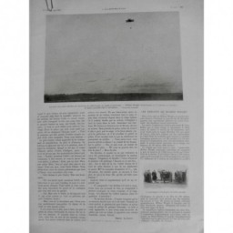 1908 I AVIATION WRIGHT WILBUR CAMP ANVOURS PRIX 100 METRES BALLON CONTRÔLE