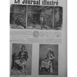 1869 SULTAN DE DJOKJOKARTA FILS AINE SULTAN DE SOURAKARTA GRAVURE DESCHAMPS