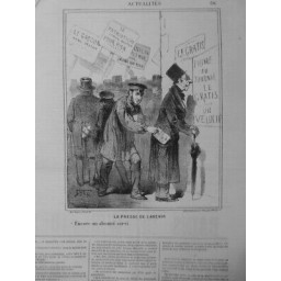 1869 PRESSE JOURNAUX JOURNALISTE  AVENIR GRATUIT ABONNEMENT