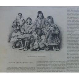 1891 I RUSSIE SAMOYEDES FAMILLE