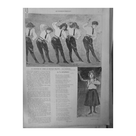 1892 CIRQUE DANSEUSE CORDE NOUVEAU THEATRE SUMBEAMS