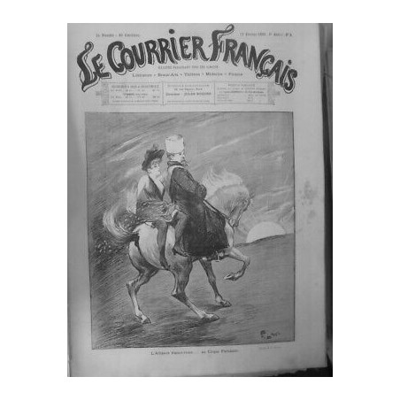 1889 CIRQUE FERNANDO COSAQUE ECUYERE FRANCO RUSSE