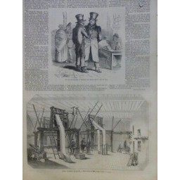 1851 I LYON SOIERIES OUVRIERS ATELIER FABRICATION LEMYRE