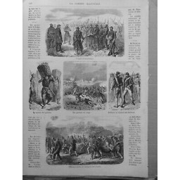 1870 TRANSPORT BLESSES BATEAUX OMNIBUS 2 JOURNAUX