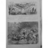 1874 1879 ECREVISSE PECHE PECHEURS RIVIERES ENFANTS FLAMBEAU 3 JOURNAUX