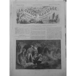 1874 1879 ECREVISSE PECHE PECHEURS RIVIERES ENFANTS FLAMBEAU 3 JOURNAUX