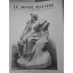 1900 FALGUIERE STATUE ALPHONSE DAUDET NIMES