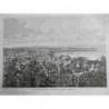 1890 I MARTINIQUE ILE VUE VILLE FORT FRANCE DESTRUCTION INCENDIE ERPTION PELEE