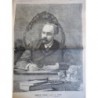 1896 PJ EMILE ZOLA ECRIVAIN AUTEUR ROME ECRITURE CABINET TRAVAIL