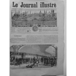 1870 CANTINIERES TRAIN SOLDATS TOILETTE 2 JOURNAUX