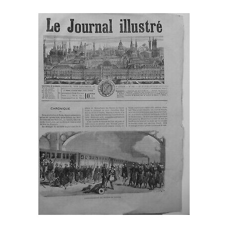 1870 CANTINIERES TRAIN SOLDATS TOILETTE 2 JOURNAUX