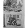 1870 CANTINIERES TRAIN SOLDATS TOILETTE 2 JOURNAUX