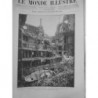 1887 INCENDIE OPERA COMIQUE RUINES INTERIEURES LOGES GALERIES PHOTO M NEURDEIN