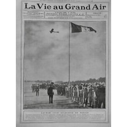 1909 VAGA LATHAM AVIATION MONOPLAN BERLIN DRAPEAU FRANCAIS AVION