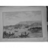 1886 MI NOUVELLES HEBRIDES DEBARQUEMENT FRANCAIS PORT HAVANAH DESSIN L FRAGER