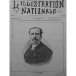 1888 PERSONNALITES PAUL DEROULEDE DIRECTEUR LIGUE PATRIOTES PHOTO EUGENE PIROU