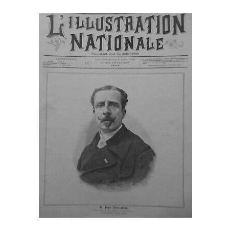 1888 PERSONNALITES PAUL DEROULEDE DIRECTEUR LIGUE PATRIOTES PHOTO EUGENE PIROU