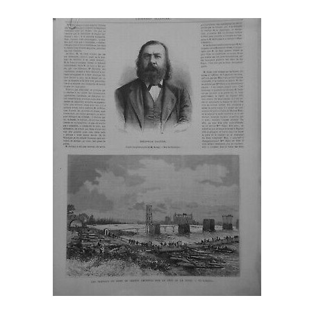 1872 UI PERSONNALITES THEOPHILE GAUTIER ROMANCIER PHOTOGRAPHIE BERTALL