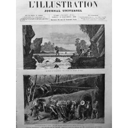 1878 THEATRE HISTORIQUE PIRATES DE LA SAVANE DRAME MM.ANICET BOURGEOIS F.DUGUE