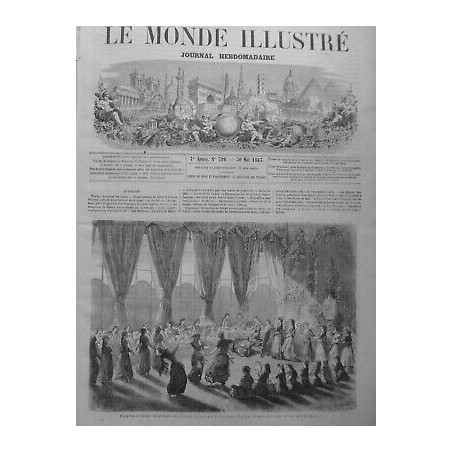 1863  ALMEE DANSE EGYPTE RECEPTION VICE REINE CROCQUIS M.MONTAUT