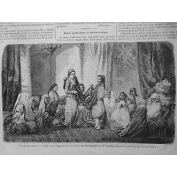 1859 UI DANSE ALMEE ALGERIE HAREM DESSIN GAULDRAU