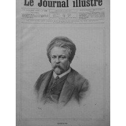 1892 PERSONNALITES ALFRED GREVIN CARICATURISTE DESSIN HENRI MEYER N°2