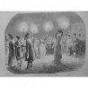 1857 I DANSE ASIE BAYADERES PERSANES TCHEKHMAKLY DESSIN PH.BLANCHARD N°2