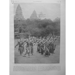 1909 I DANSE ASIE BALLERINES ROI SISOWATH ANGKOR VAT