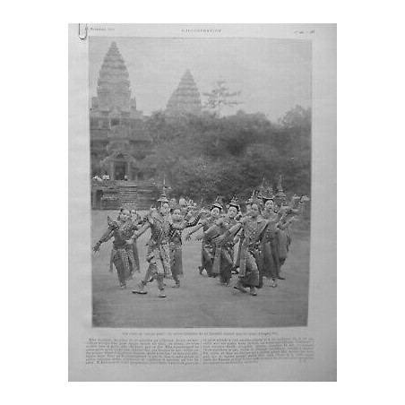 1909 I DANSE ASIE BALLERINES ROI SISOWATH ANGKOR VAT