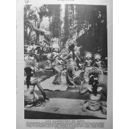 1933 DANSE ASIE DANSEUSES BALI