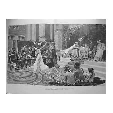 1887 MI DANSE ASIE SALOME ROI HERODE TABLEAU GEORGES ROCHEGROSSE