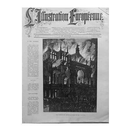 1882 INCENDIE THEATRE VIENNE VUE EXTERIEURE N°2