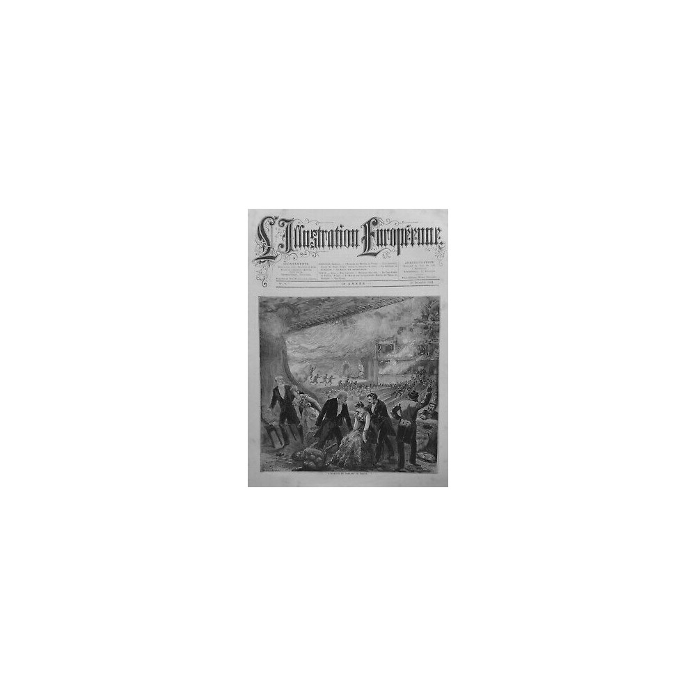 1881 INCENDIE THEATRE VIENNE PANIQUE SPECTATEURS N°2