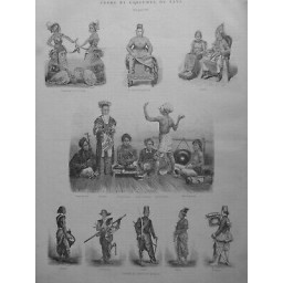 1870 UI DANSE JAVA DANSEUSES COUR SULTAN