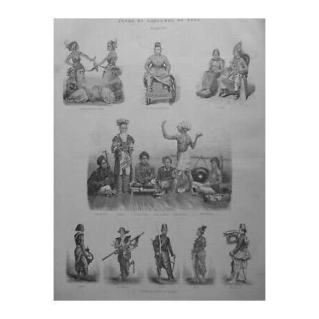 1870 UI DANSE JAVA DANSEUSES COUR SULTAN