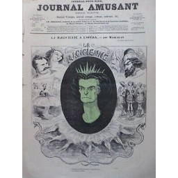 1858 DANSE DANSEUSES MAGICIENNE OPERA BALLET CHANT DESSIN MARCELIN