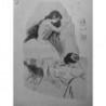 1894 DANSE DANSEUSES DESSIN LOUIS LEGRAND