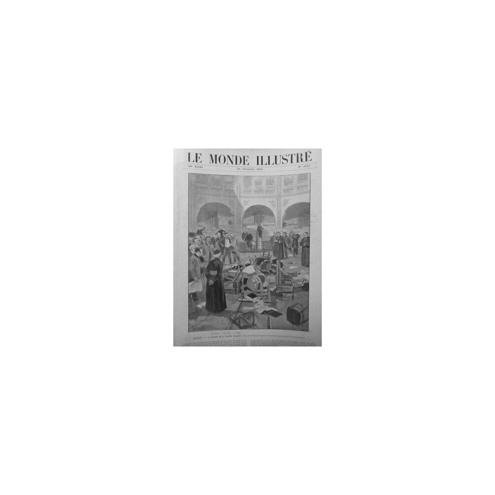 1904 MI BUDAPEST SCANDALE CHAMBRE HONGROISE VIOLENCE