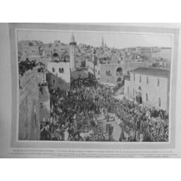 1904 MI JERUSALEM ISRAEL PROCESSION FETE ROIS RELIGIEUX