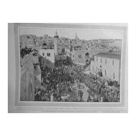 1904 MI JERUSALEM ISRAEL PROCESSION FETE ROIS RELIGIEUX