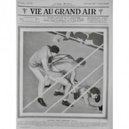 1913 VAGA CARPENTIER GEORGES BOXE RING BOMBARDIER WELLS KO