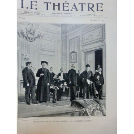 1907 THEATRE CADET BALCOURT CLARETIE DEFLERS VALLANDRI FLOTOW EVEN