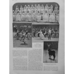 1933 I DANSES ESPAGNOLES FLAMENCO MANTILLES DANSES POPULAIRES SARAGOSSE